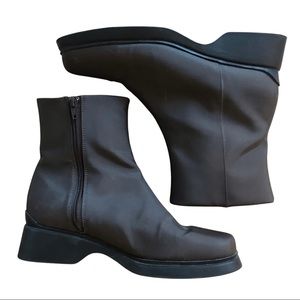 Square Toe Ankle Boot Brown, 8.5